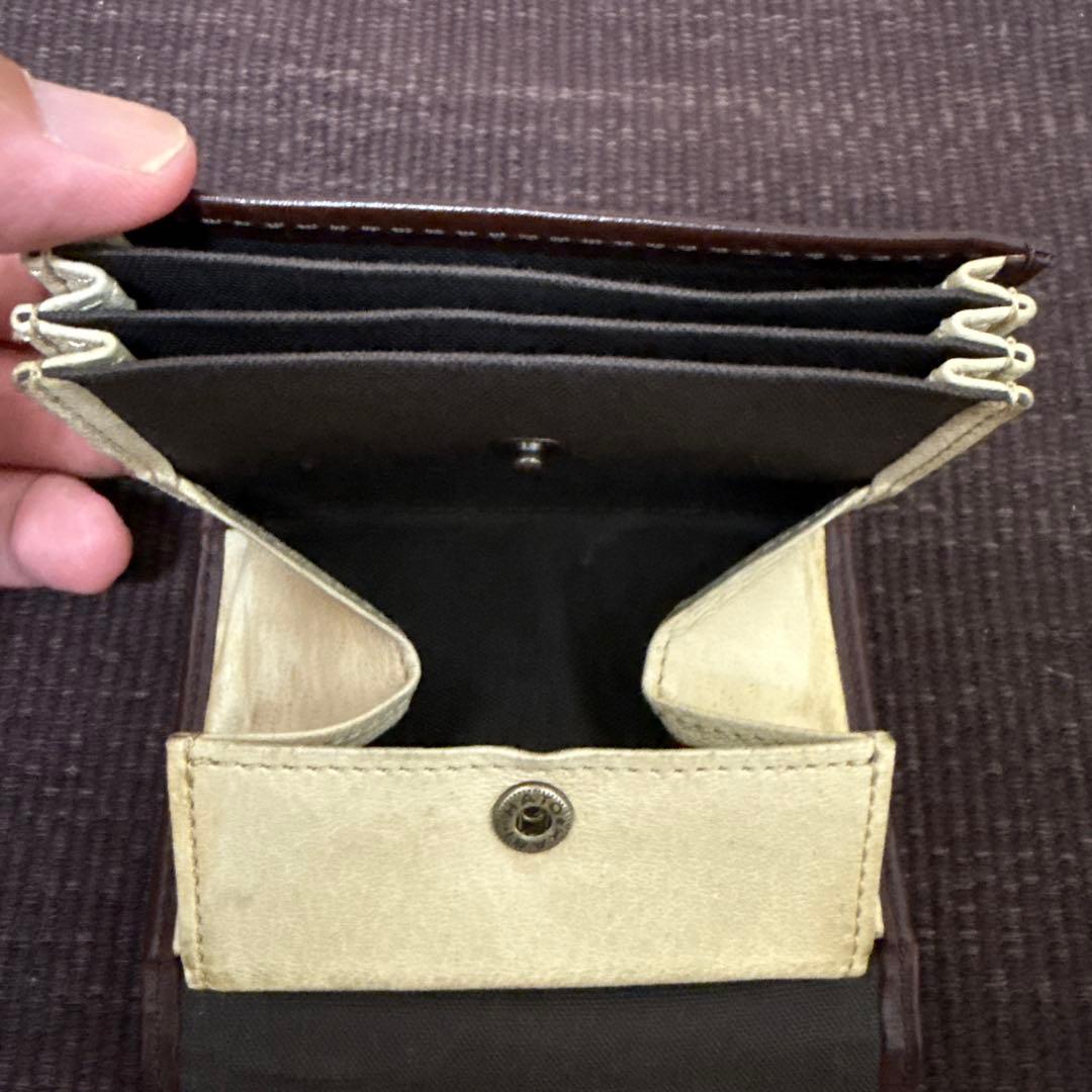 エムピウ ミッレフォッリエⅡ P25 タバコ×ベージュ 右利き用