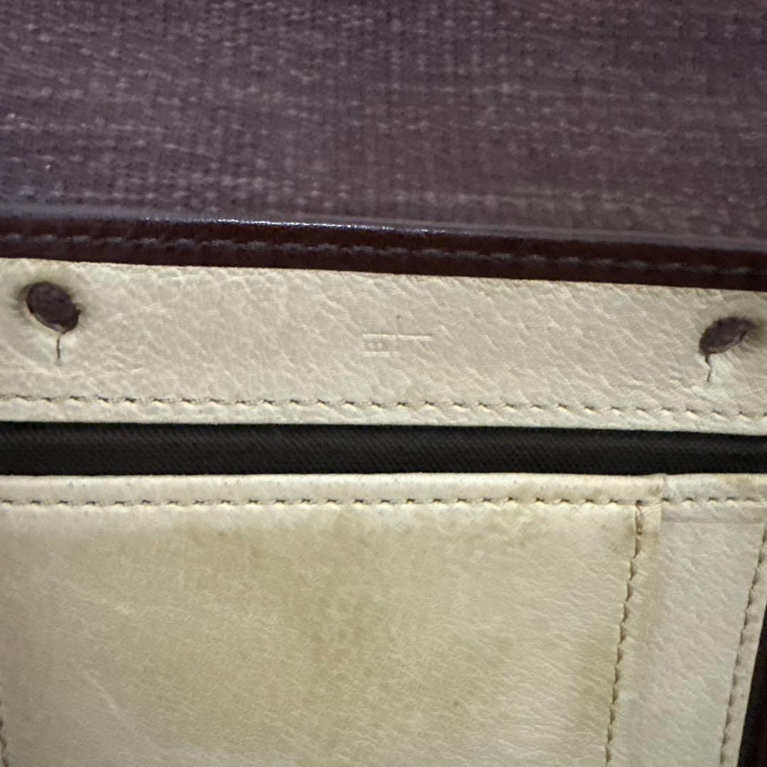 エムピウ ミッレフォッリエⅡ P25 タバコ×ベージュ 右利き用