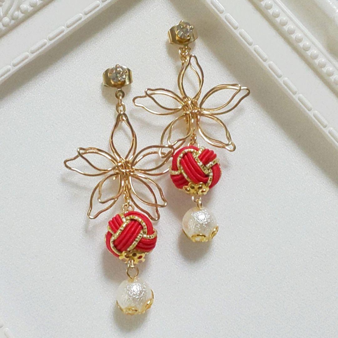 2way水引ピアス S-243