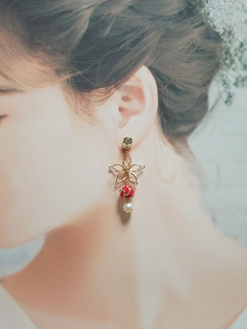 2way水引ピアス S-243