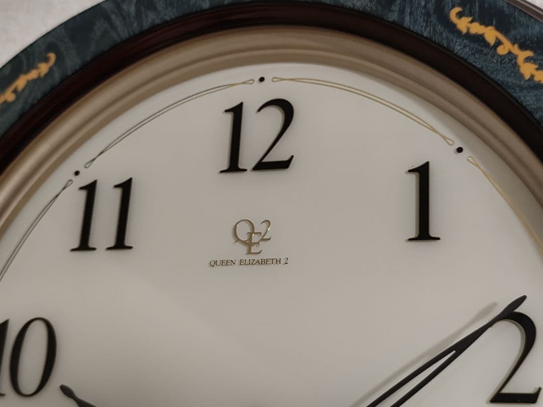クイーンエリザベス2 メロディ掛け時計 動作確認済み 美品 6曲入り