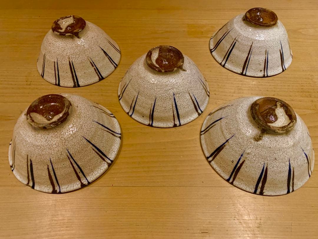 木俣薫 麦藁手 飯碗/小鉢 5客セット 貫入 陶芸 作家もの - メルカリ