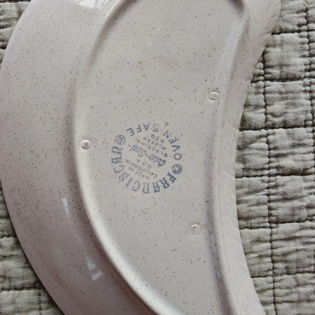 まるさん専用 フランシスカン三日月サラダプレート2枚