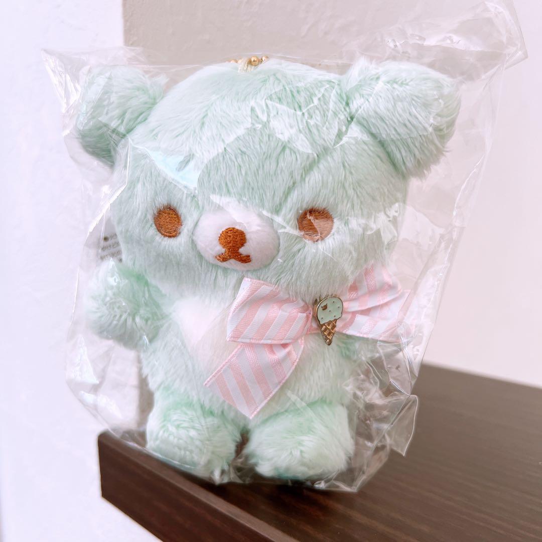コリラックマとチャイロイコグマのハッピーアイスクリームテーマ　ぶらさげぬいぐるみ