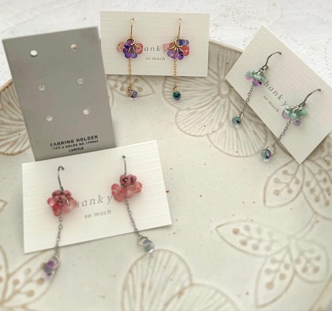 «962»♥️専用ページ♥️ローズピンクファルファーレ*グラデーションハートチェーン