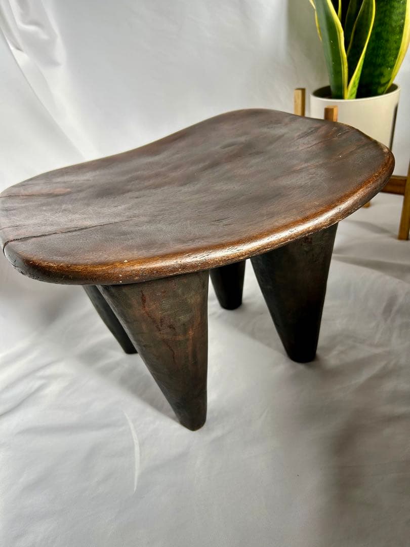 【24時間限定値下げ】アフリカ家具　セヌフォ族　スツール