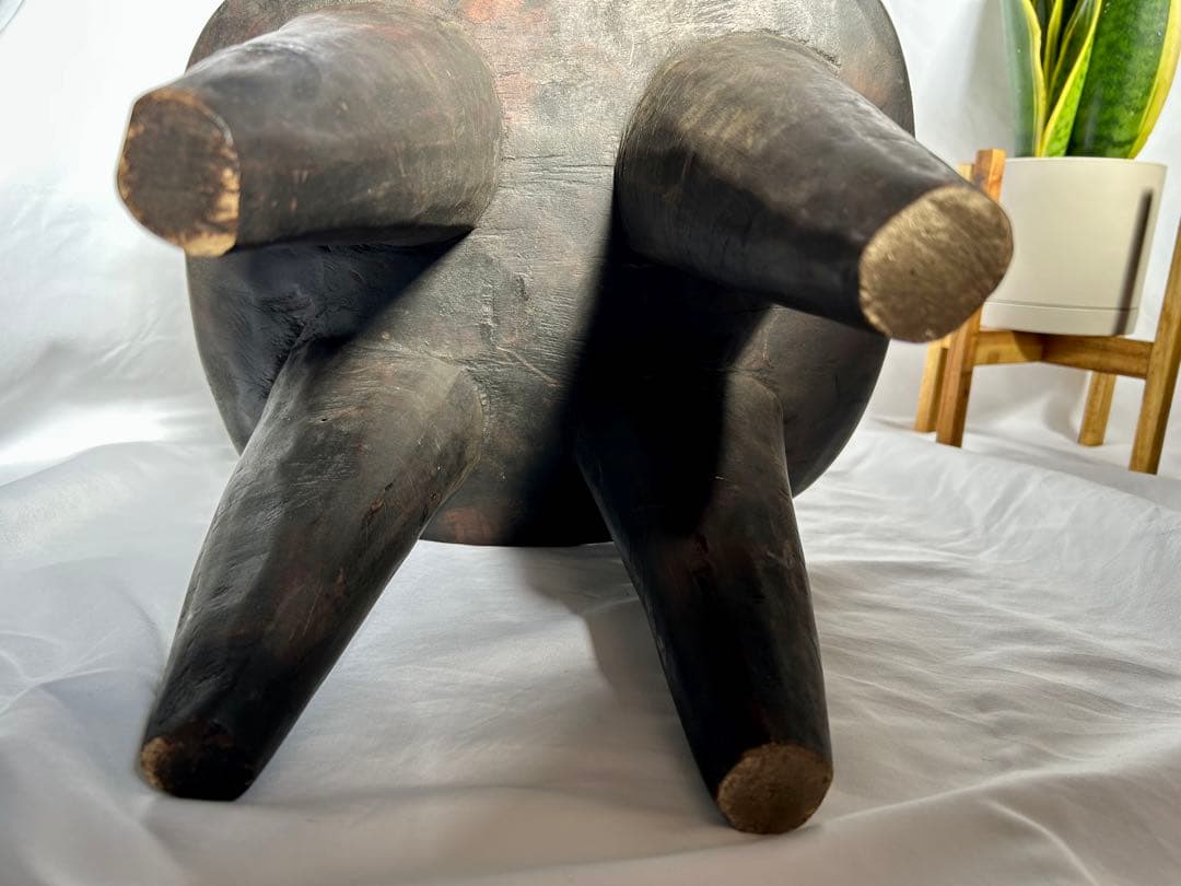 【24時間限定値下げ】アフリカ家具　セヌフォ族　スツール