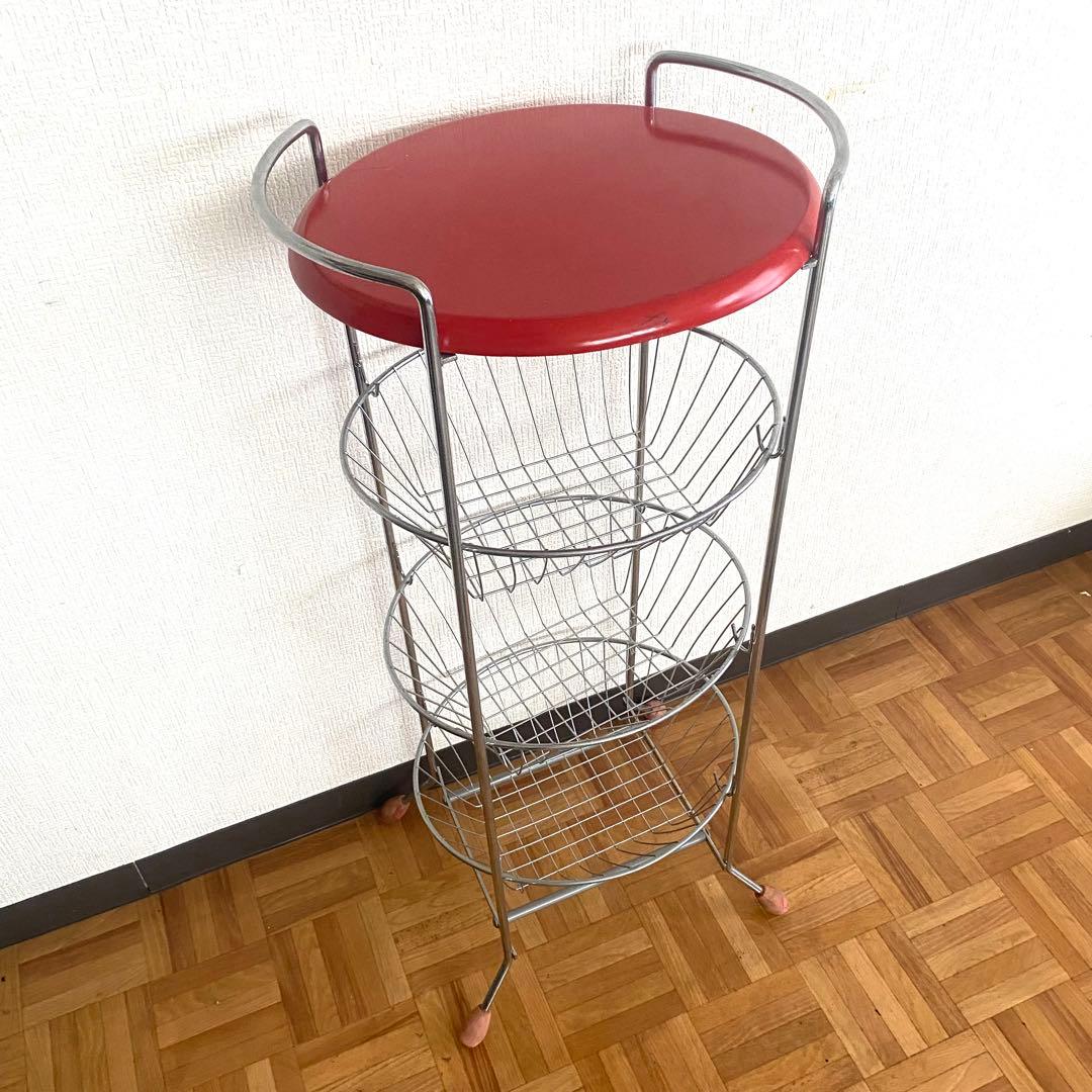 ワゴンラック 飾り棚 ワイヤーラック 高さ78cm