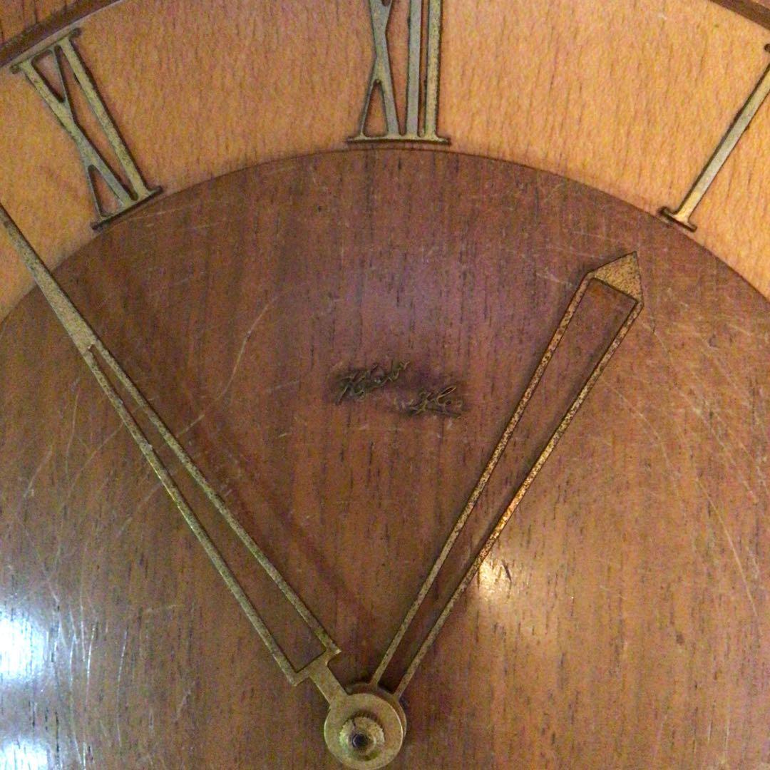 ドイツ製　キンツレ　分銅式アンティーク壁掛け振子時計　ジャンク品