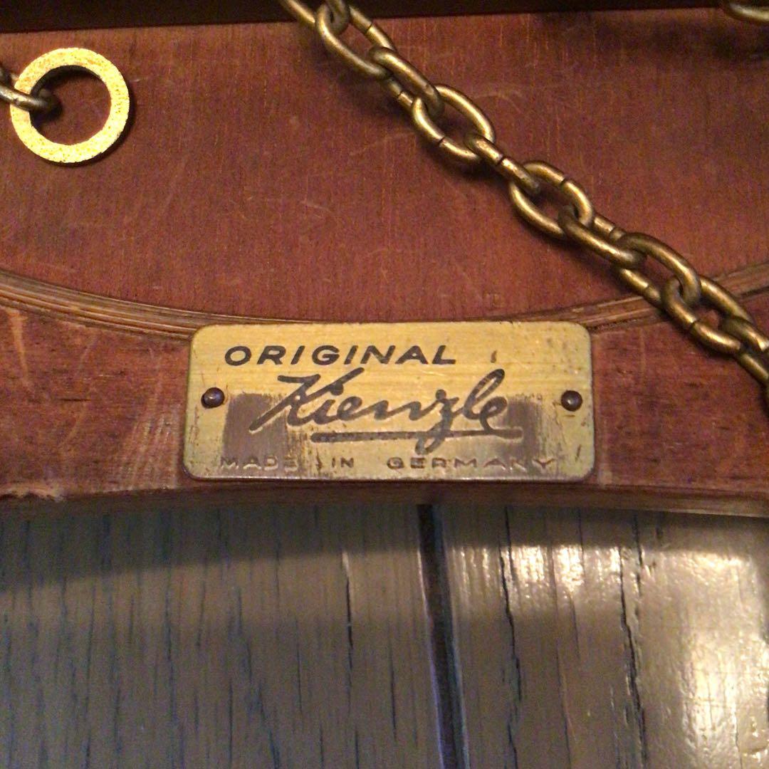 ドイツ製　キンツレ　分銅式アンティーク壁掛け振子時計　ジャンク品