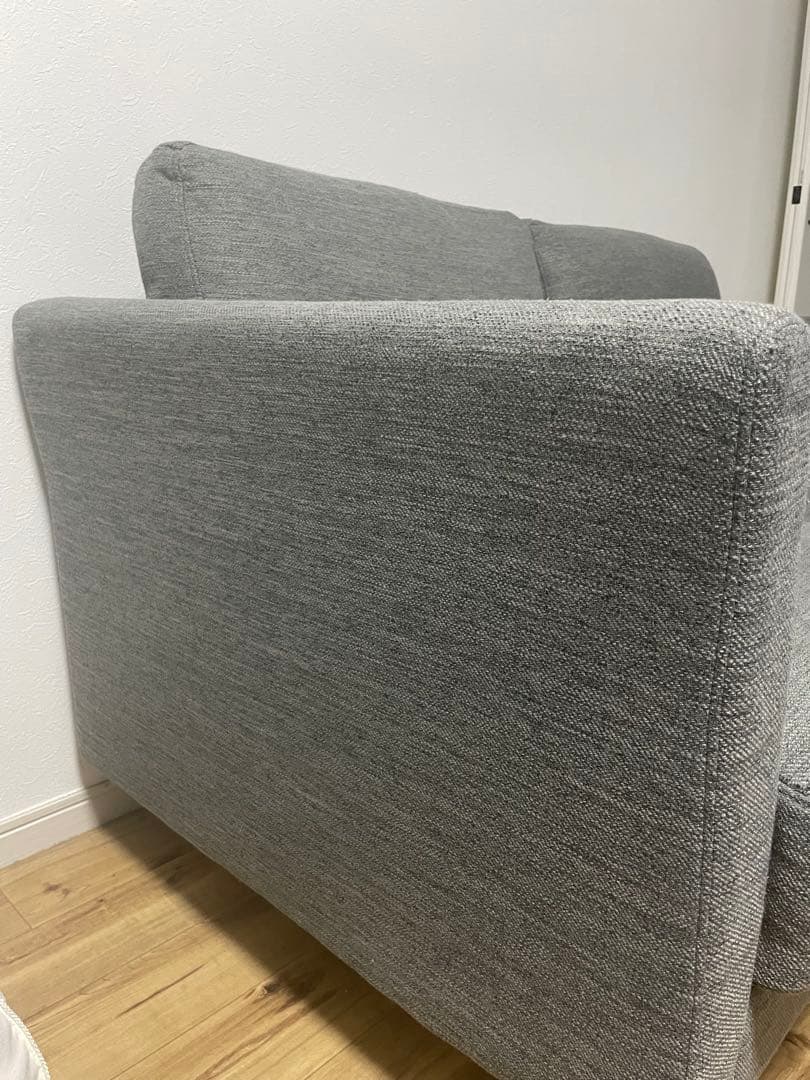 NITORIニトリの2人掛け用ファブリックソファー　グレー