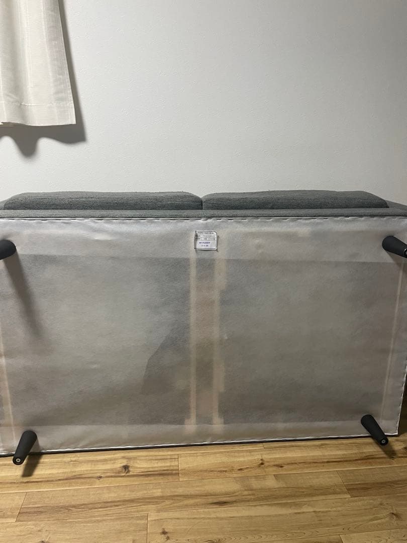 NITORIニトリの2人掛け用ファブリックソファー　グレー