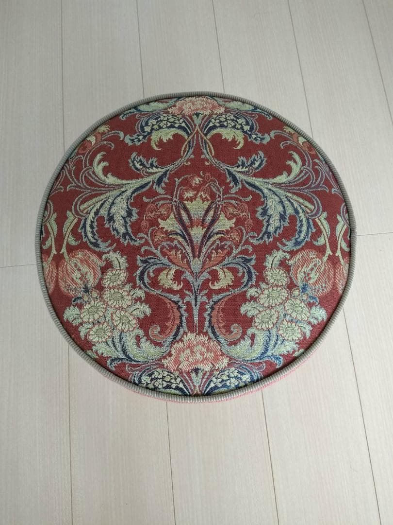 【張替え未使用品】昭和鏡台丸スツール