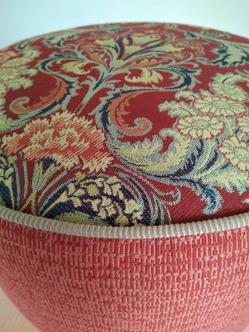 【張替え未使用品】昭和鏡台丸スツール