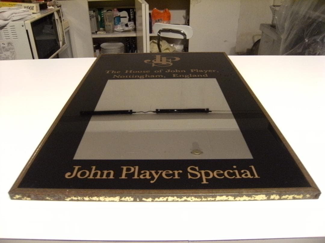 昭和レトロ 旧車 F1 タバコ ジョンプレイヤースペシャル JPS パブミラー