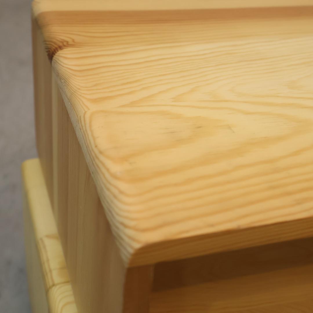 木製収納BOX 4点セット 収納ラック セパレート パイン材 ナチュラル 箱