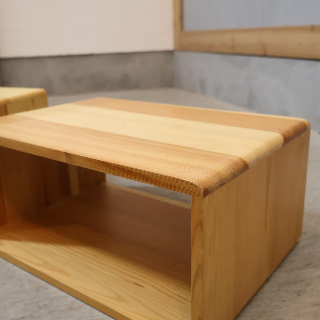 木製収納BOX 4点セット 収納ラック セパレート パイン材 ナチュラル 箱