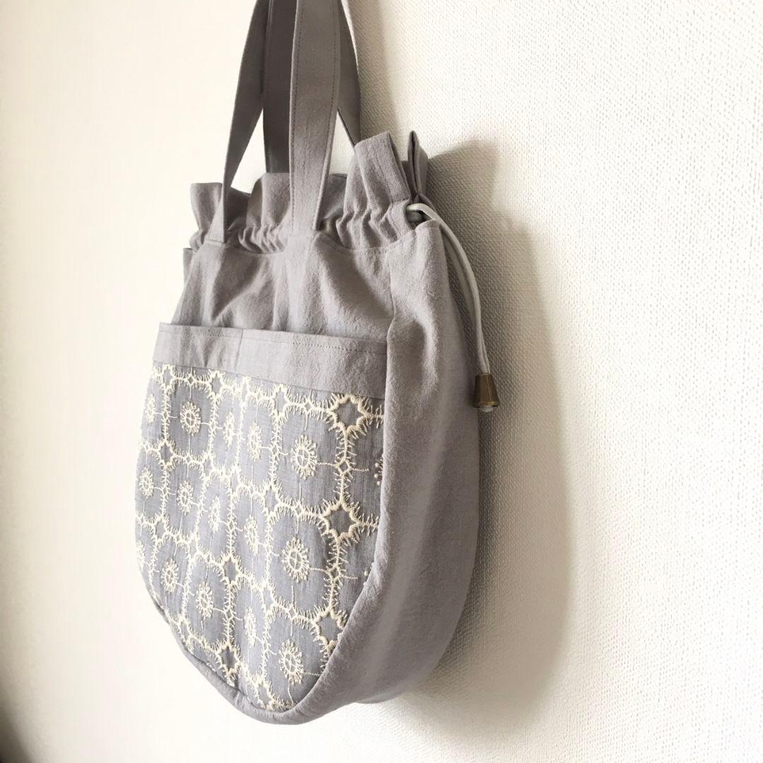ミナペルホネン ハンドメイド トートバッグanemone アネモネ 巾着バッグ