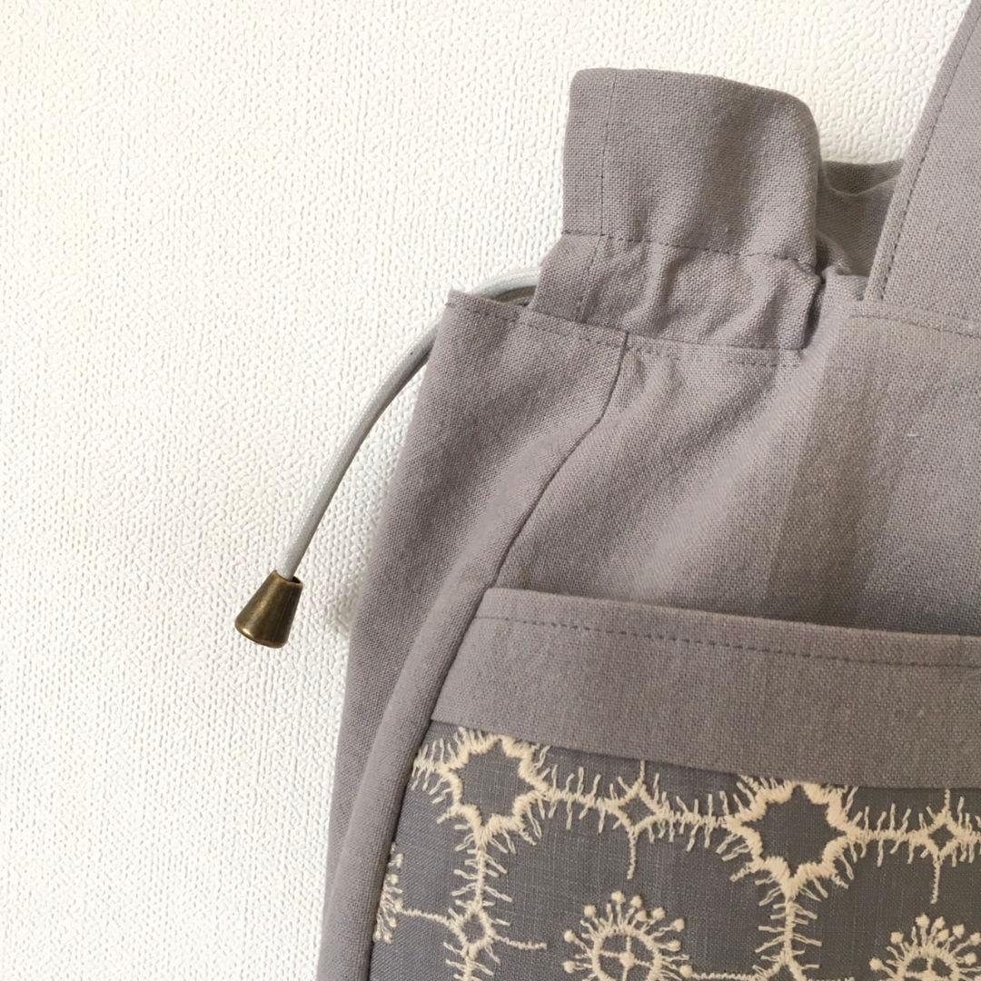 ミナペルホネン ハンドメイド トートバッグanemone アネモネ 巾着バッグ