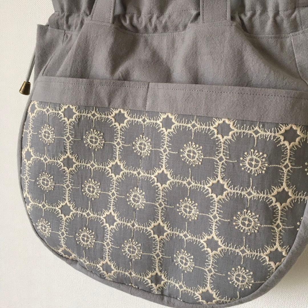 ミナペルホネン ハンドメイド トートバッグanemone アネモネ 巾着バッグ