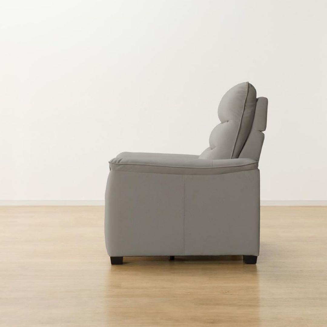 ニトリ　合成皮革 1人用電動リクライニングソファ(Nビリーバ3 Nシールド GY