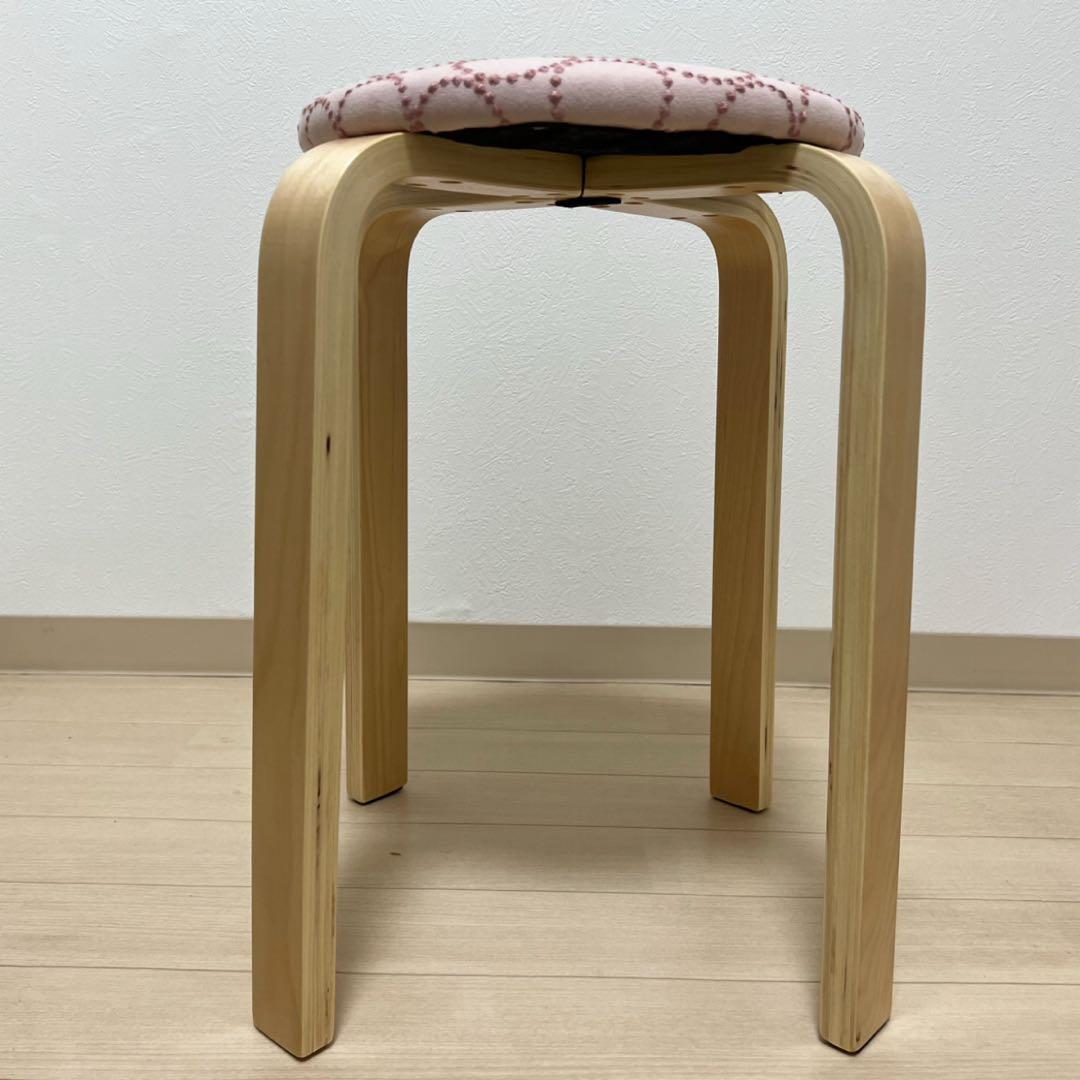 ミナペルホネン スツール タンバリン 丸椅子 【ピンクベージュ/オレンジ】 椅子