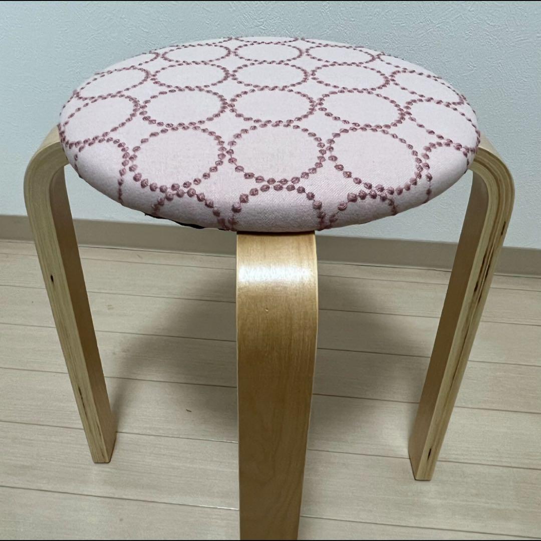 ミナペルホネン スツール タンバリン 丸椅子 【ピンクベージュ/オレンジ】 椅子