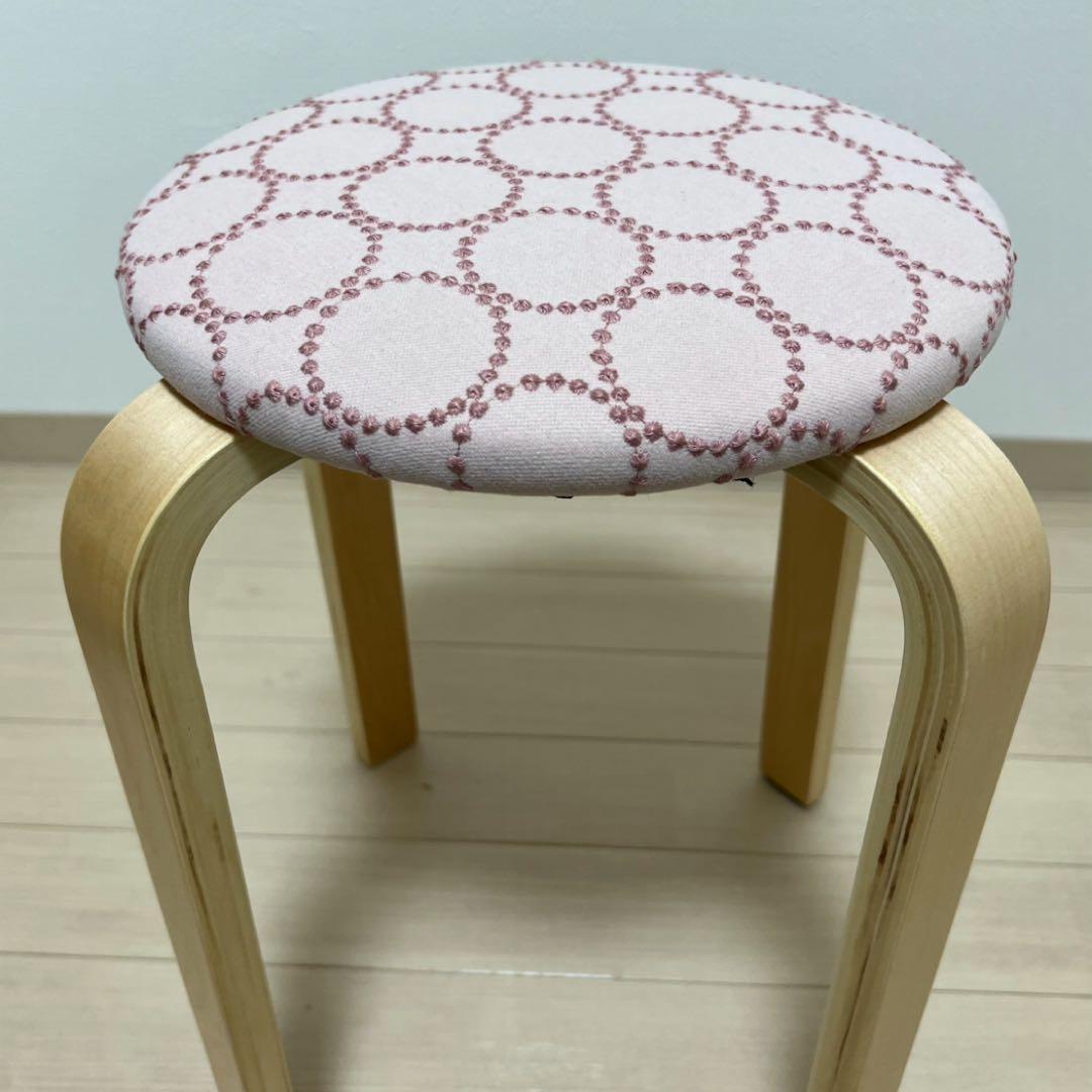 ミナペルホネン スツール タンバリン 丸椅子 【ピンクベージュ/オレンジ】 椅子