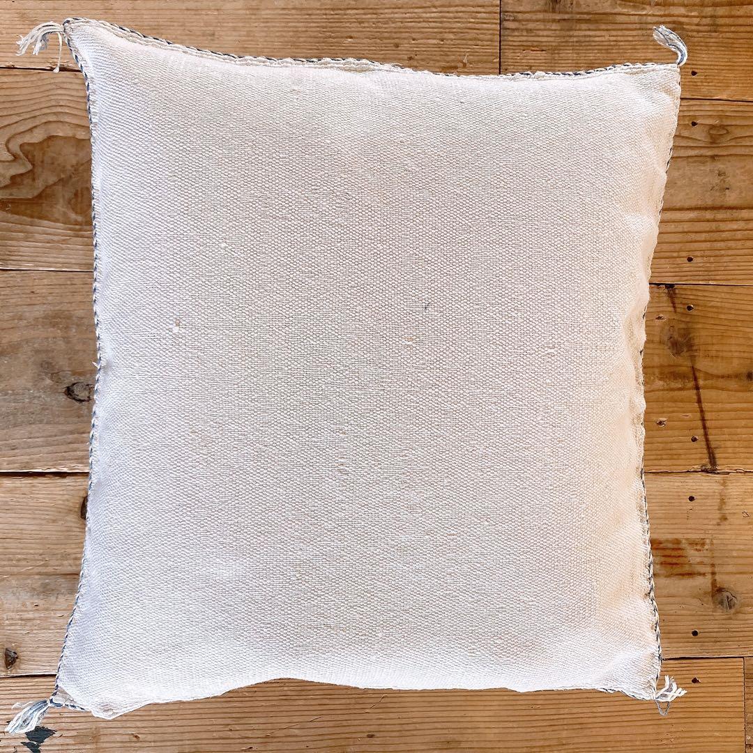 モロッコ製 カクタスシルク サブラ クッションカバー 約45×48cm