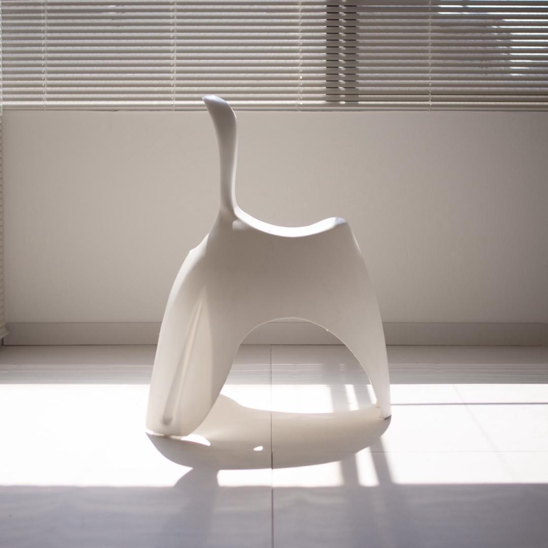 ぽよんとしたチェア ホワイト