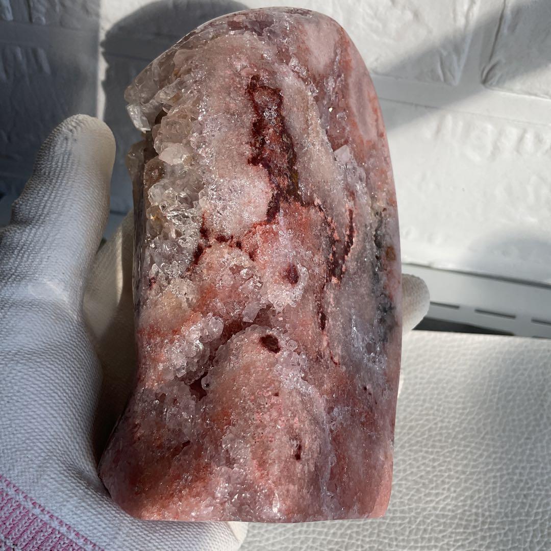 高品質希少ピンクアメジスト　ザクザクジオード、ドゥルージーとても綺麗 1.kg