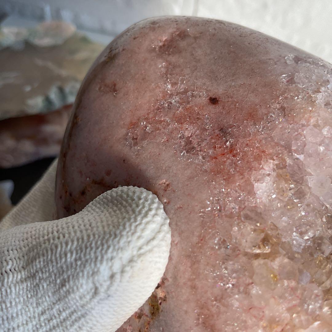 高品質希少ピンクアメジスト　ザクザクジオード、ドゥルージーとても綺麗 1.kg