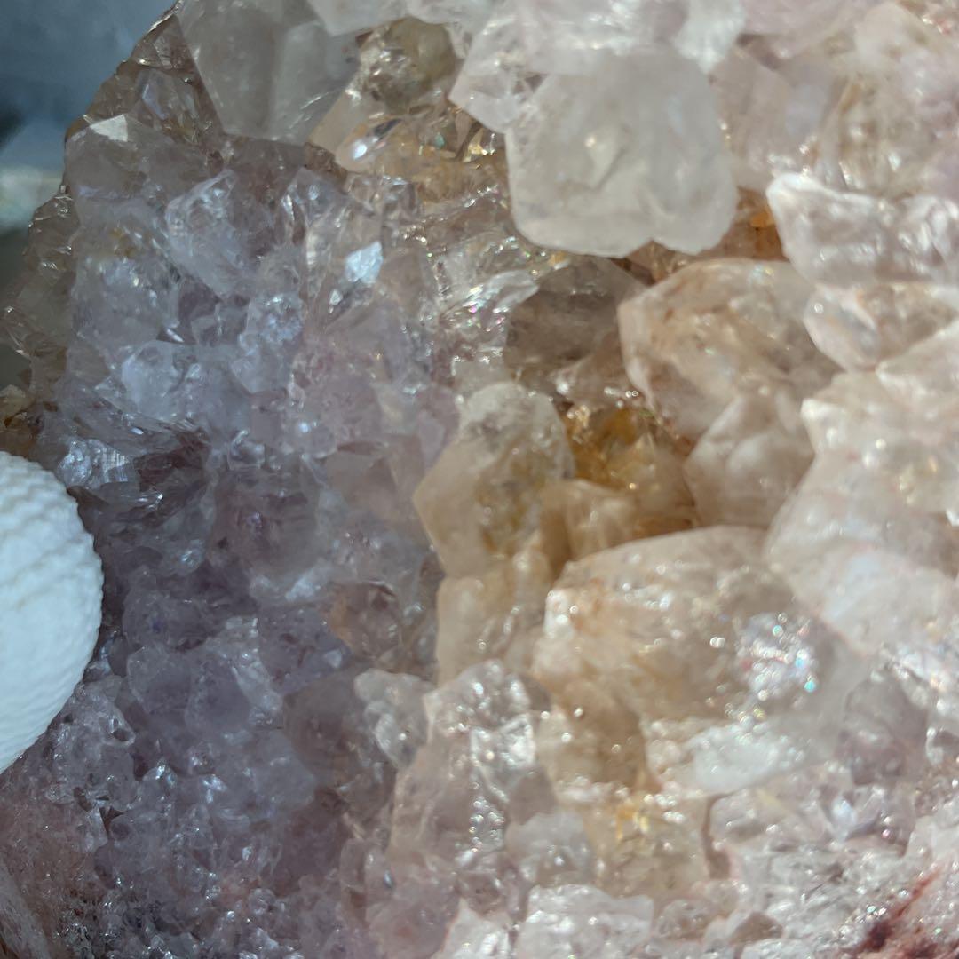 高品質希少ピンクアメジスト　ザクザクジオード、ドゥルージーとても綺麗 1.kg