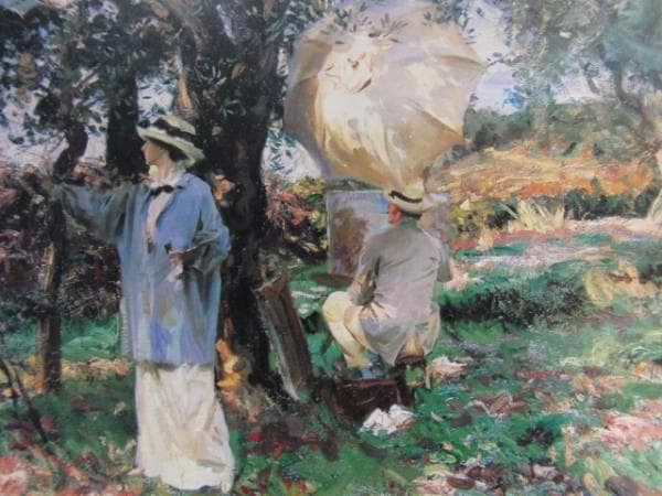 ジョン・シンガー・サージェント、船上の画家の母、希少な額装用画集