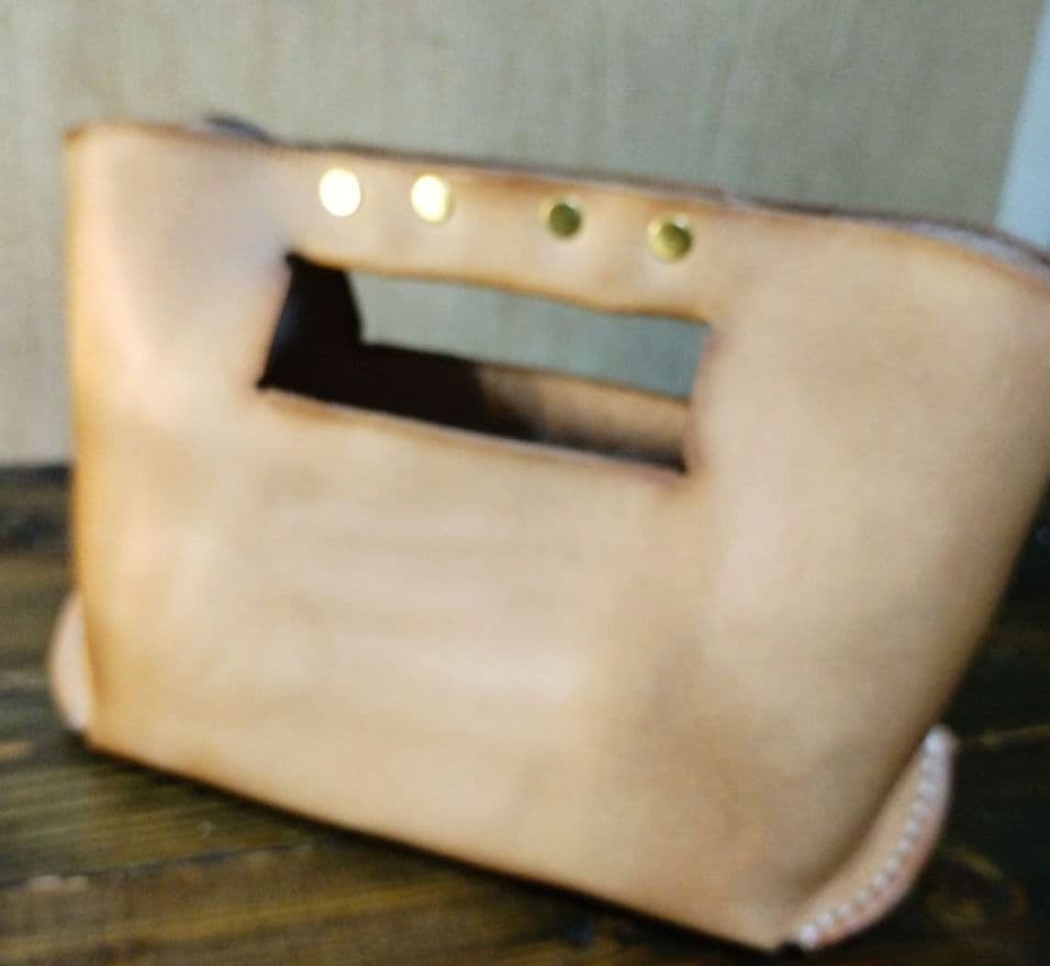 ワンピース国産皮革　【姫路レザー使用】　ユーティリティハンドバッグ③