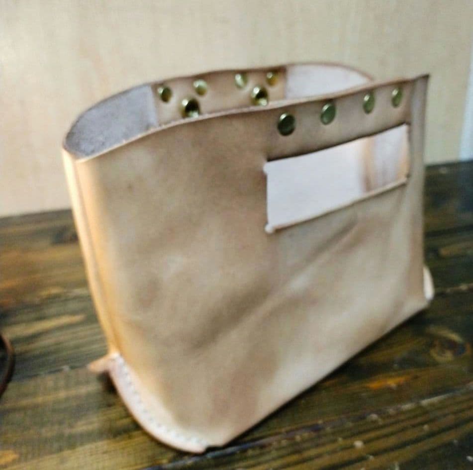 ワンピース国産皮革　【姫路レザー使用】　ユーティリティハンドバッグ③