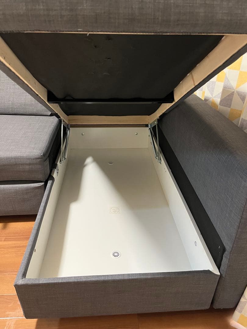 【直接引取】IKEA FRIHETEN コーナーソファベッド ダークグレー