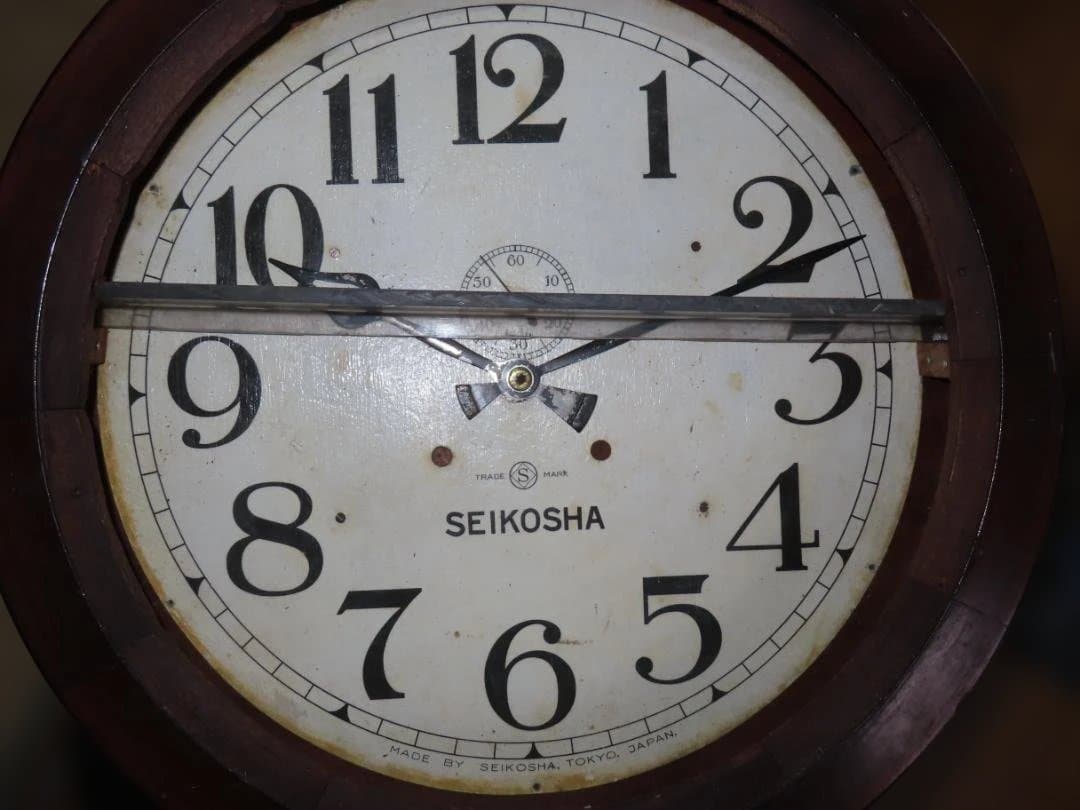 時計型飾り棚 SEIKOSHA 精工舎 十八吋トーマス 振り子時計 丸型