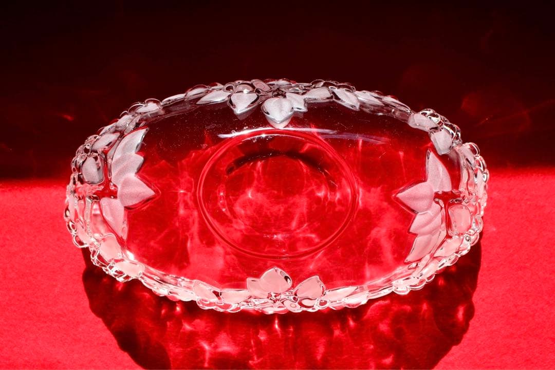 ガラスコレクション【ガラスボウル　花器　花柄】