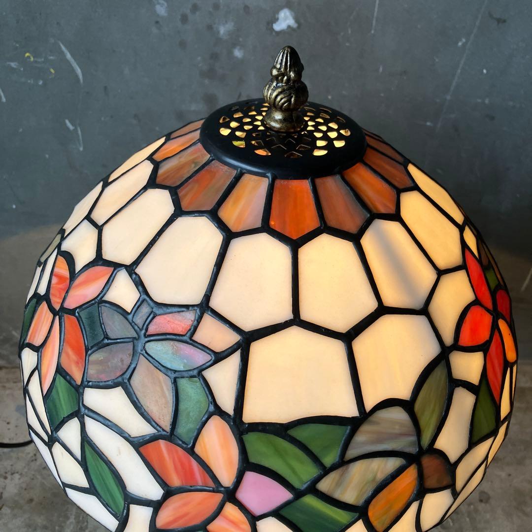 ステンドグラス ライト フクロウ ステンドガラス ランプ アンティーク