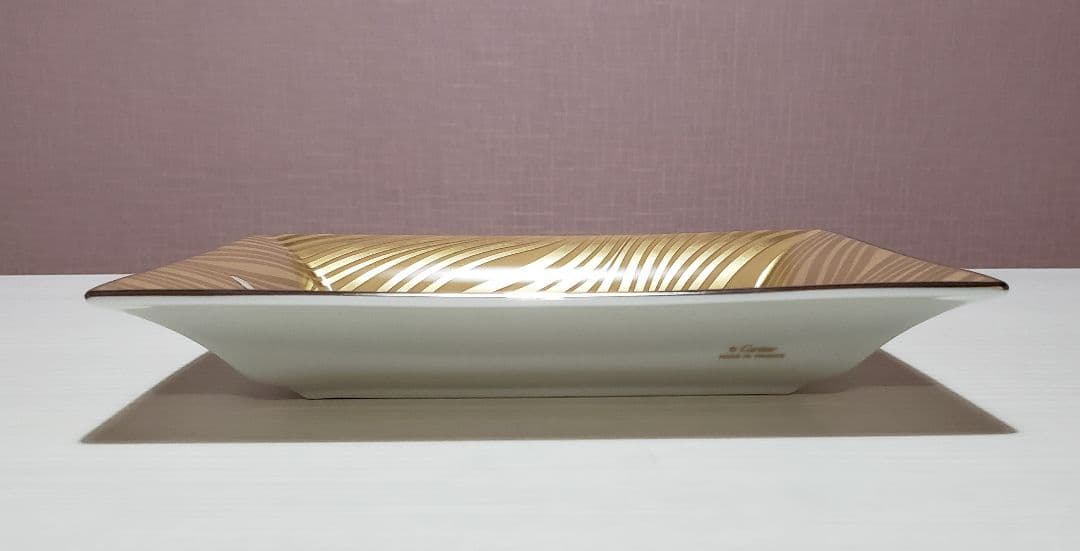 Cartier カルティエ プレート パンサー 皿 小物入 ポーセリン トレー