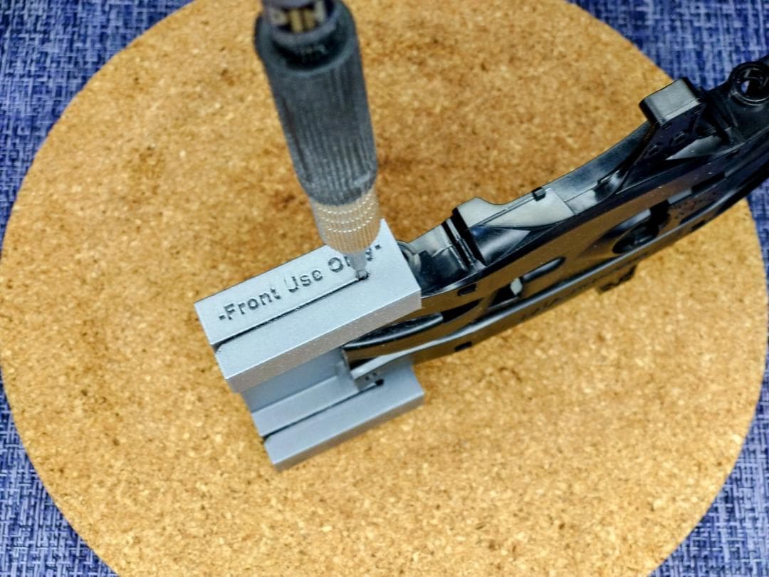 出品テスト]MAシャーシ フロント段上げ プレート挟み込み治具[試作版