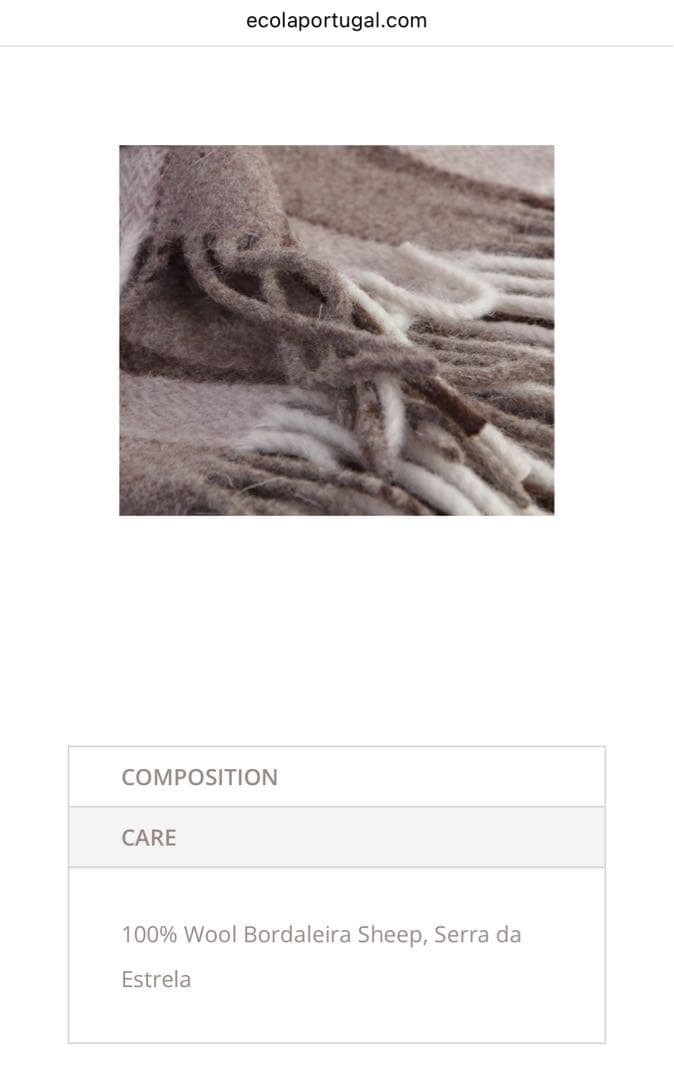 ECOLA エコラ スロー　TRICOLOR DARK STRIPES