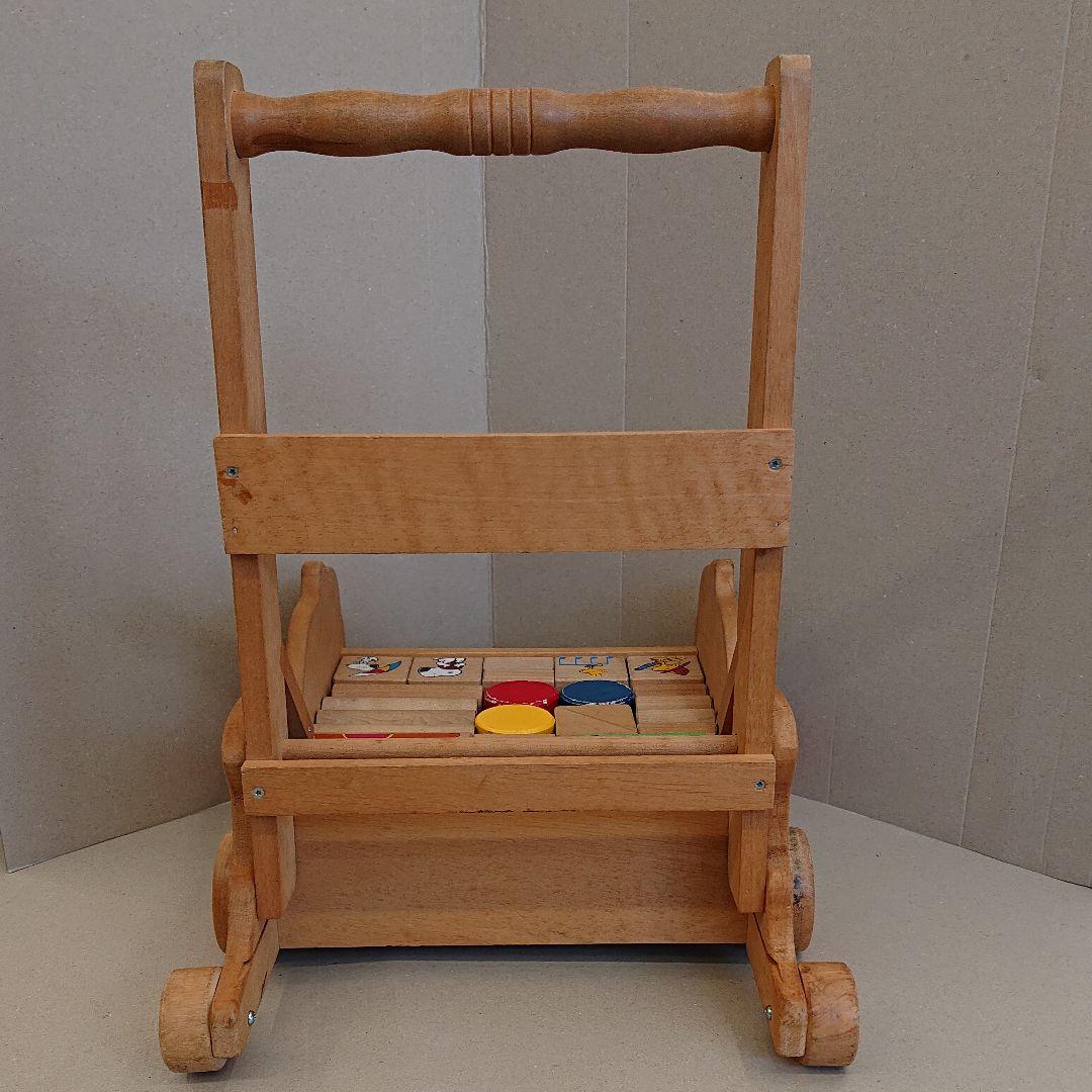 スヌーピー&ウッドストック 押し車 つみき ウッディランド - メルカリ