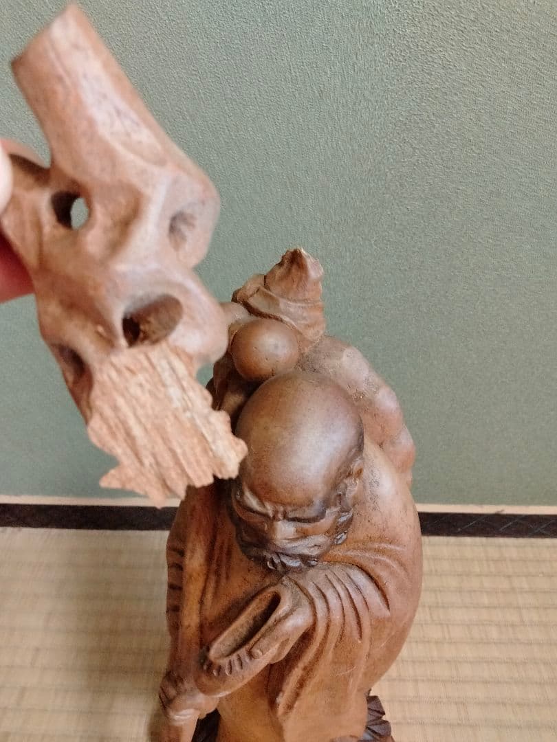 木彫り　置き物　骨董品　わけあり