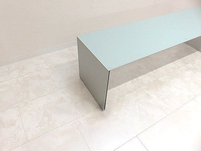 Cassina カッシーナ エアフレーム ガラス天板　ロングローテーブル