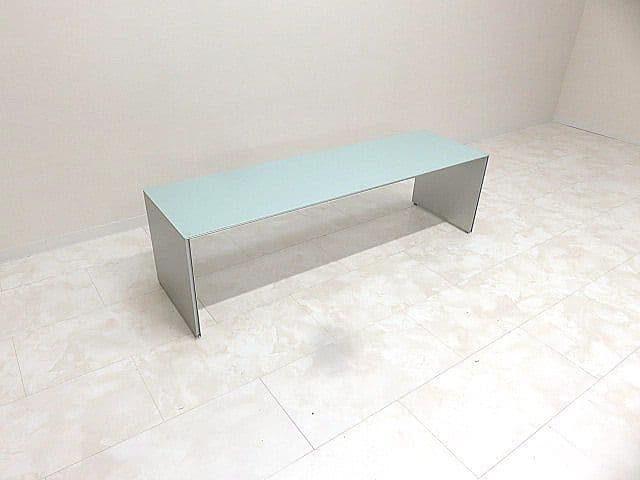 Cassina カッシーナ エアフレーム ガラス天板　ロングローテーブル