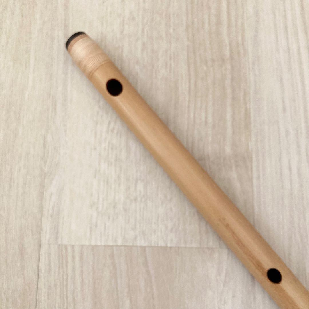未使用】高級篠笛 古典調 四本調子 獅子田 竹峰 七つ穴 ＊天然竹由来の