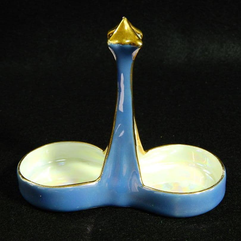 希少 オールドノリタケ ブルーラスター彩 コンディメントセット No.524