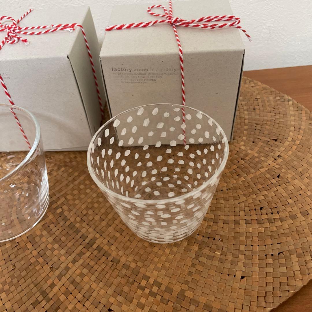 辻 和美】セットめんちょこ てんてん グラス 新品未使用品 テンテン